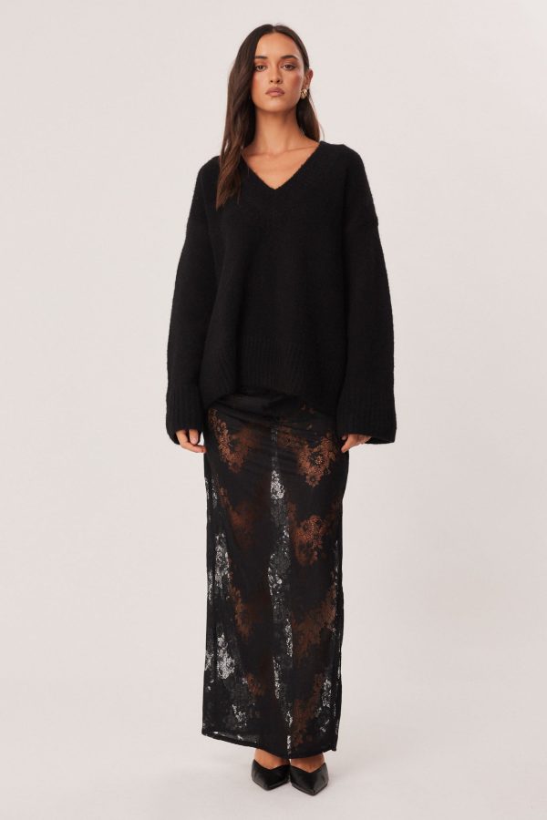 MISHKA LACE MAXI SKIRT